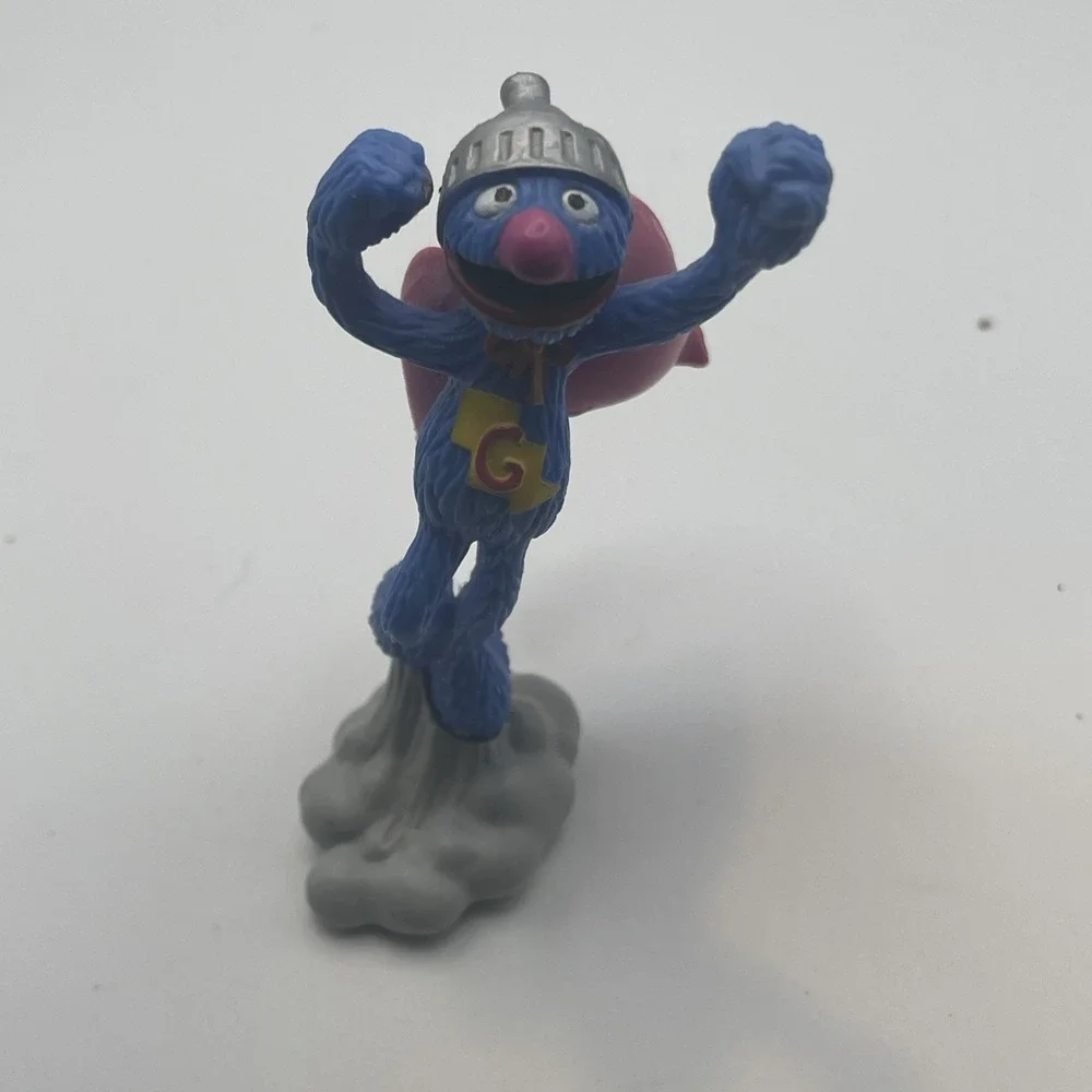 VTG Sesame Street Super Grover Action Figure PVC Jim Henson's Muppet's Applause - Picture 10 of 12